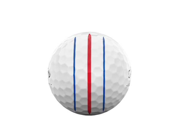 Callaway ERC Soft golfballen met logo, het lijntje op de Callaway golfbal