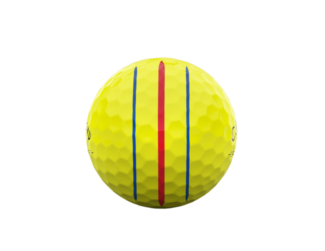 Callaway ERC Soft golfballen met logo, het lijntje op de Callaway golfbal