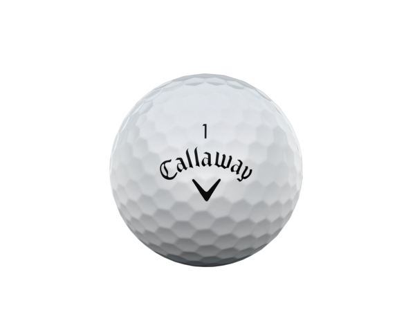 Callaway ERC Soft REVA golfballen met logo, het logo van Callaway afgebeeld op de bal