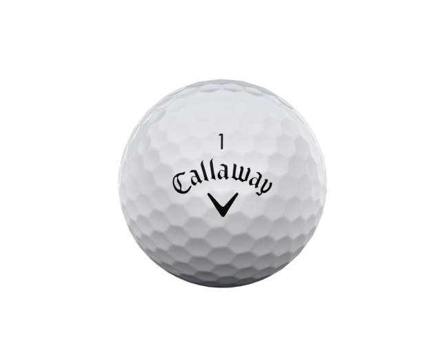 Callaway ERC Soft REVA golfballen met logo, het logo van Callaway afgebeeld op de bal