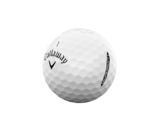 Callaway Supersoft golfballen met logo, het logo van Callaway afgebeeld op de bal met het lijntje op de golfbal